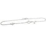 Key & Cross Charm Bracelet with Diamond Accent in18K GBD005