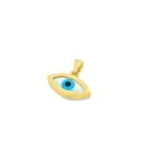 9K Gold Mother of Pearl Evil Eye Protection Pendant GP074