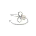 Infinity Knot Pearl Wrap Ring | 925 Sterling Silver SR0090-2