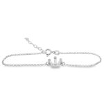 Mini Queen Crown Bracelet with CZ | 925 Sterling Silver SB027-1