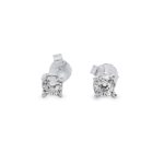 925 Sterling Silver CZ Stud Earrings | Classic Solitaire SE025-2