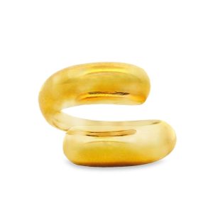 Gold Plated Sterling Silver Sculptural Wrap Ring SR016