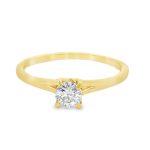 Timeless Round Solitaire Diamond Ring |14K White Gold GRS052