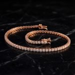 Timeless 14K Rose Gold Diamond Tennis Bracelet | GBD042