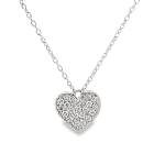 14K Gold Diamond Heart Necklace GPD214